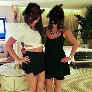 White/off white crop top